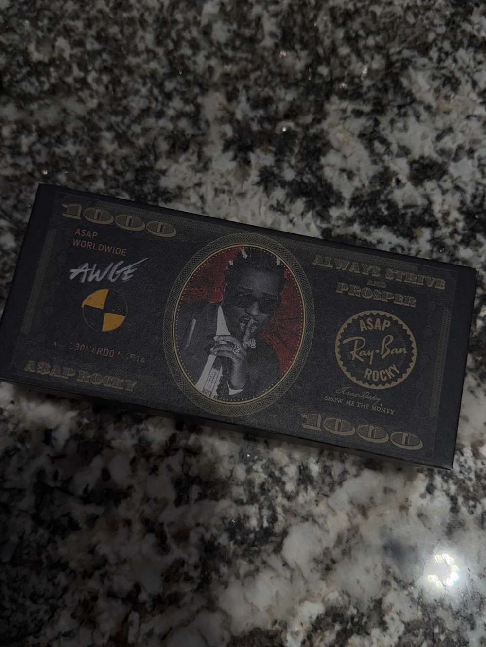 Ray-Ban Black and Gold Sunglasses Case - ASAP Rocky Edition